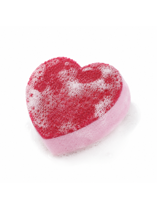Heart-shaped kitchen sponge, 3 pcs