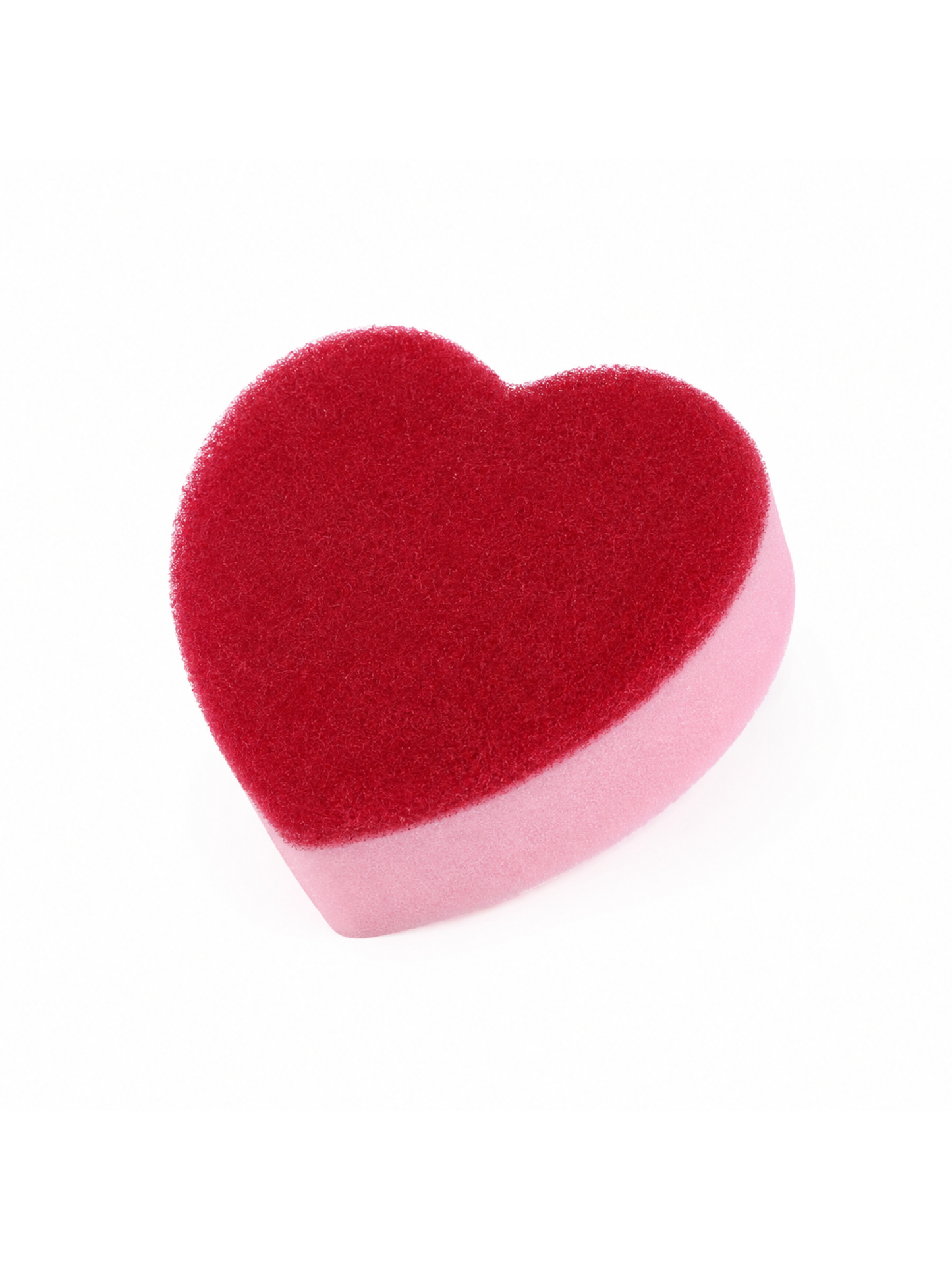 Heart-shaped kitchen sponge