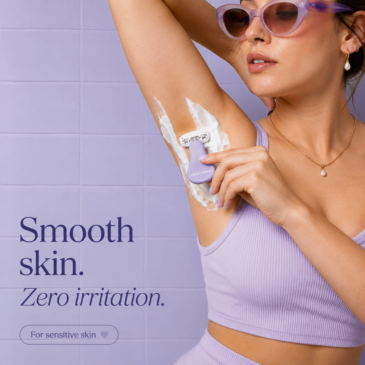 Colorlamb portable travel razor for women